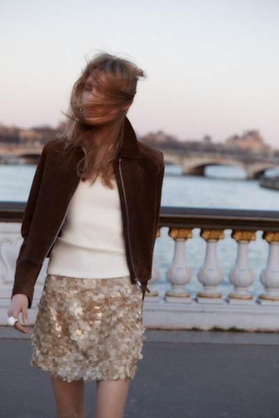 Cleo™ | High-Waisted Sequin Skirt