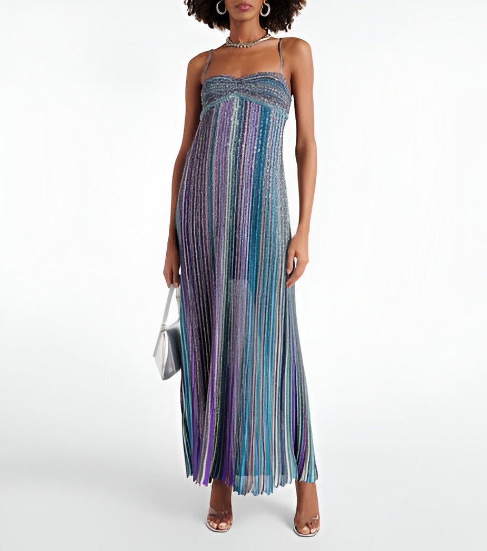 Freya™ | Striped Sequin Maxi