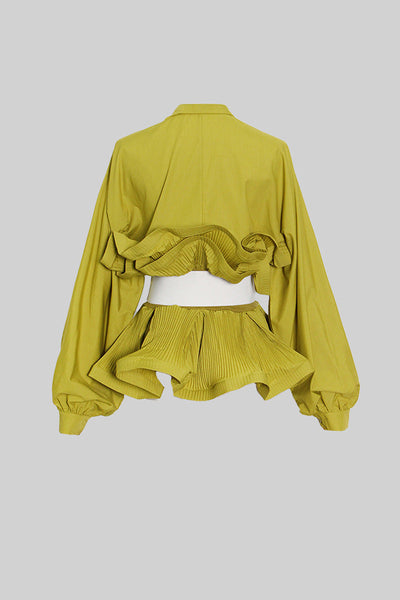 Elodie™ | Ruffled Belted Shirt