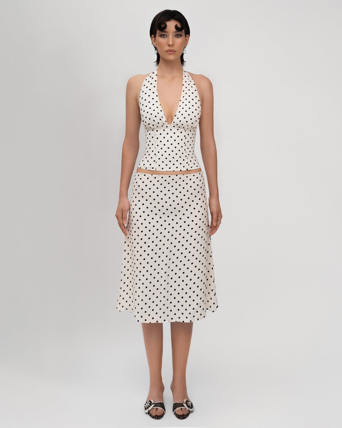 Elsie™ | Polka Dot Halter Set