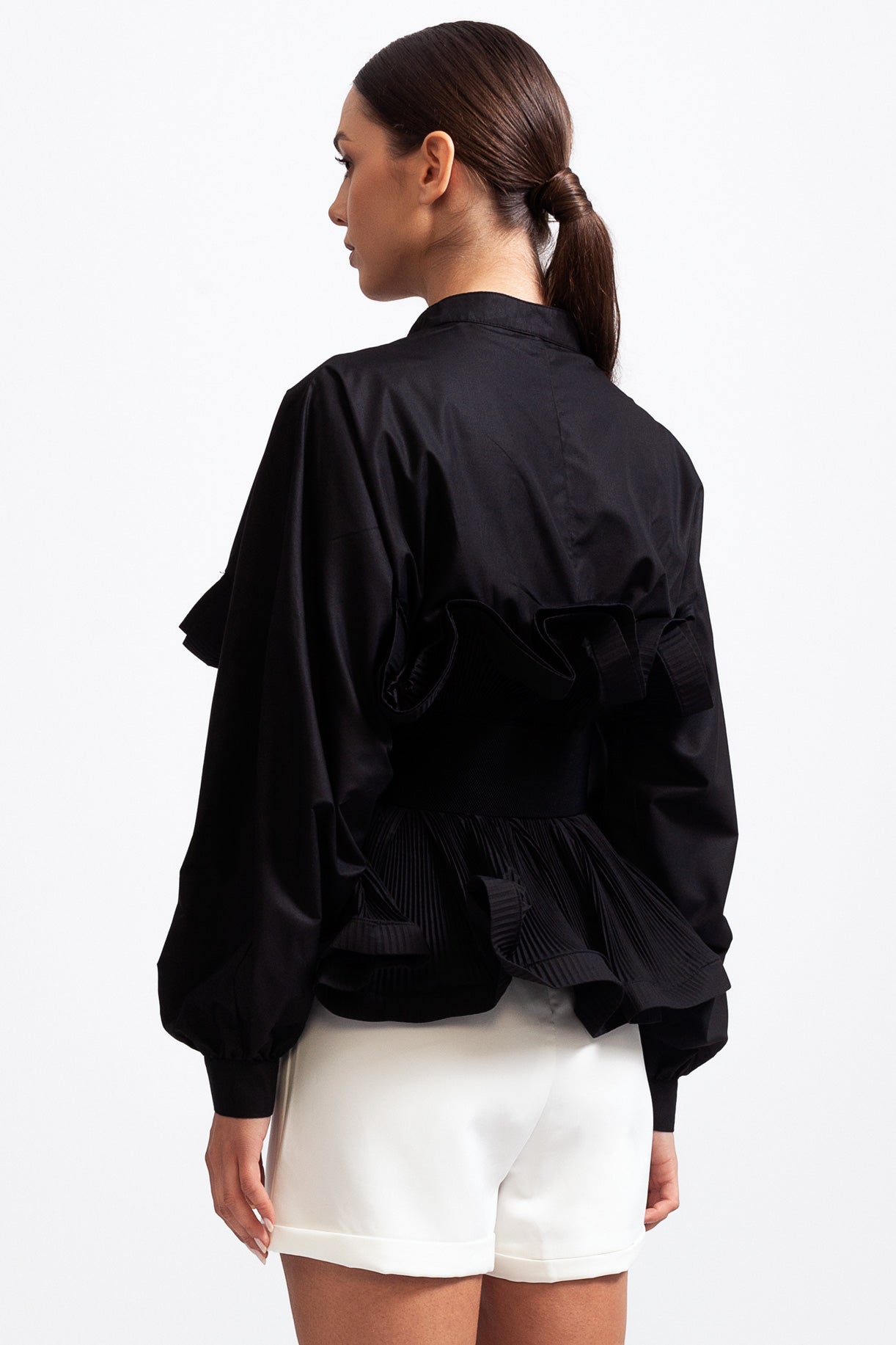 Elodie™ | Ruffled Belted Shirt