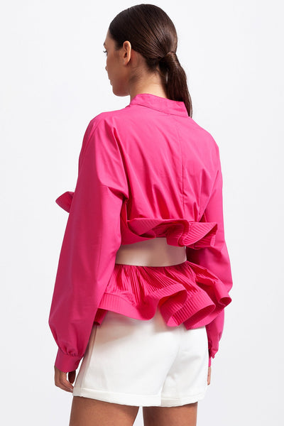 Elodie™ | Ruffled Belted Shirt