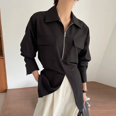 Erin™ | Structured Zip Shirt