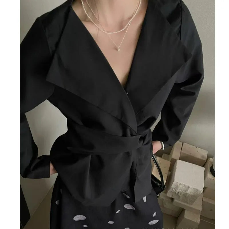Celeste™ | Draped Belted Blouse