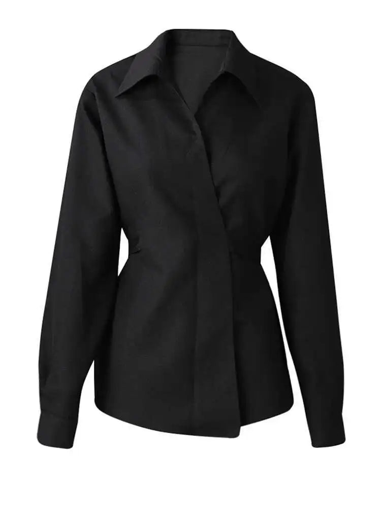 Renée™ | Structured Beige Blouse