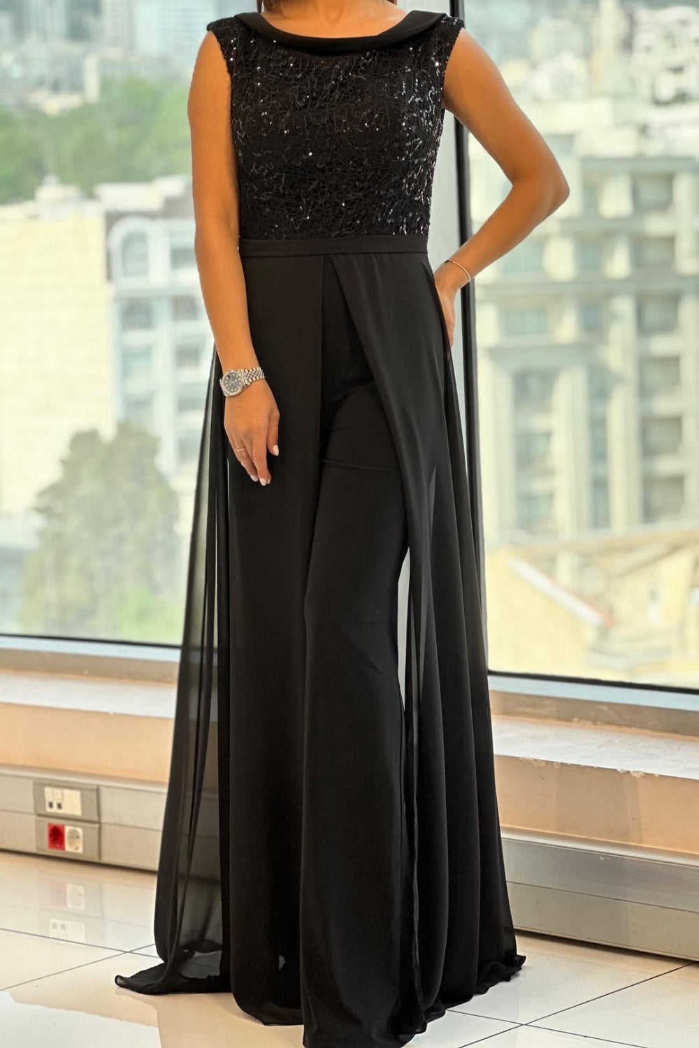 Lana™ | Midnight Elegance Jumpsuit