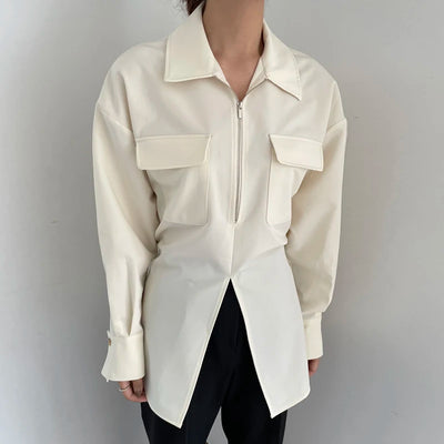 Erin™ | Structured Zip Shirt
