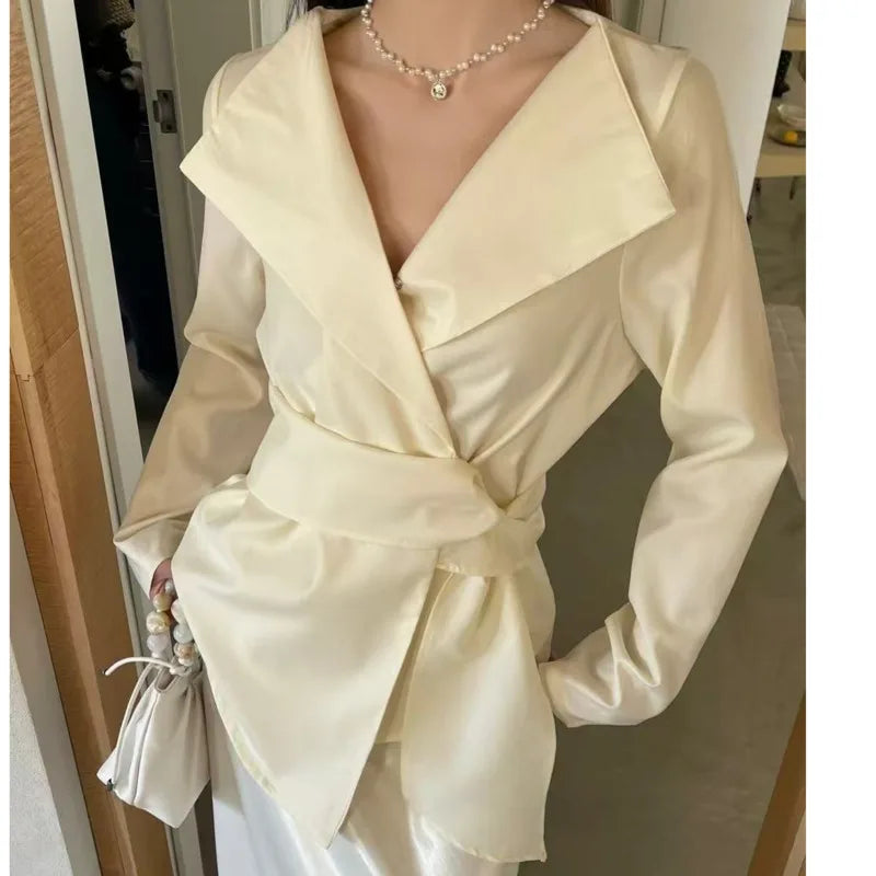 Celeste™ | Draped Belted Blouse