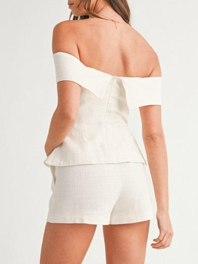 Talia™ | Off-Shoulder Linen Set