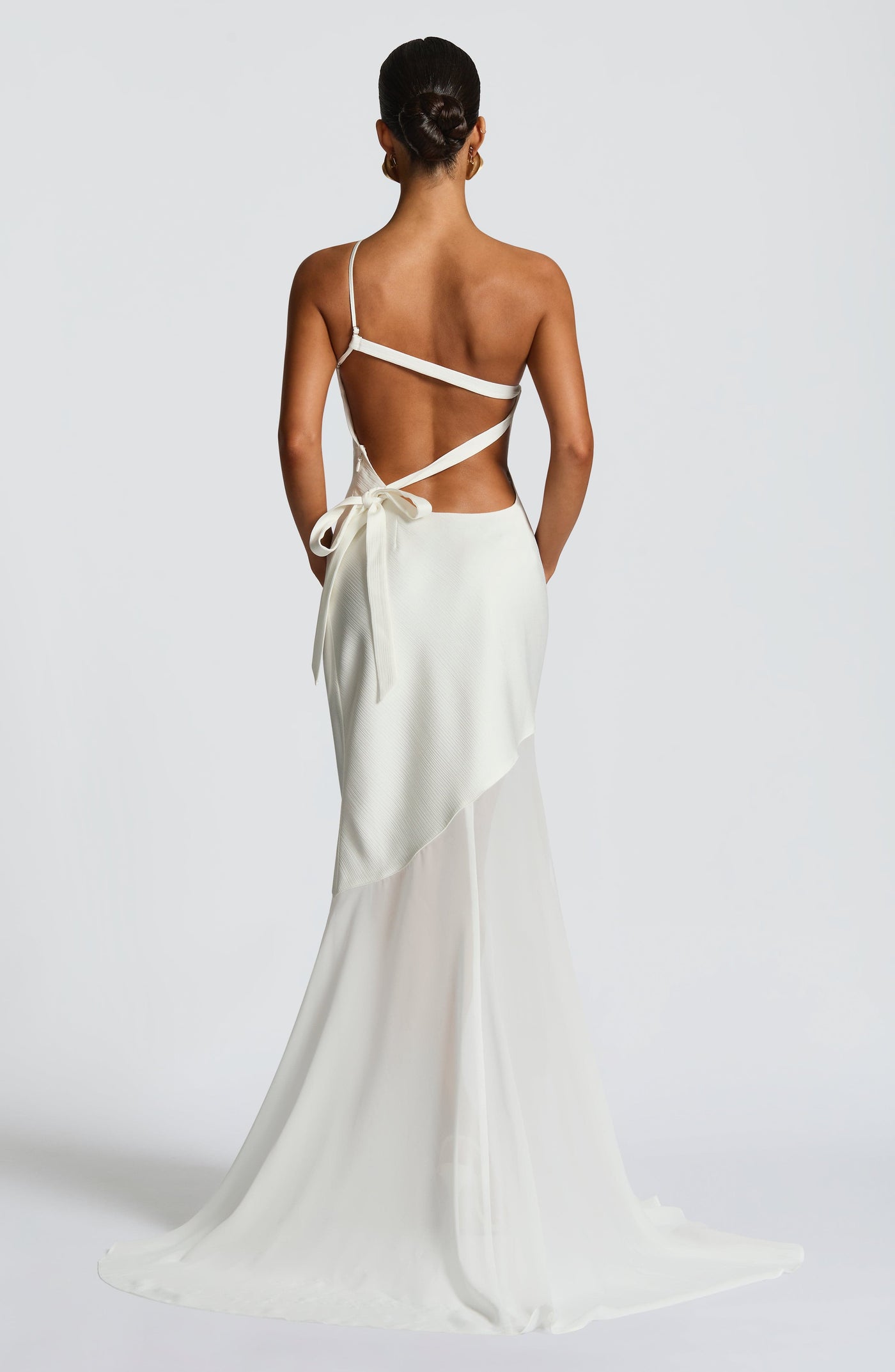 Celeste™ | One-Shoulder Mesh Gown