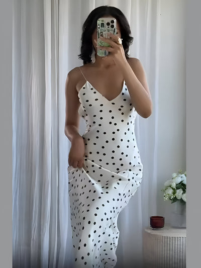 Maisie™ | Softly Spotted Midi Dress