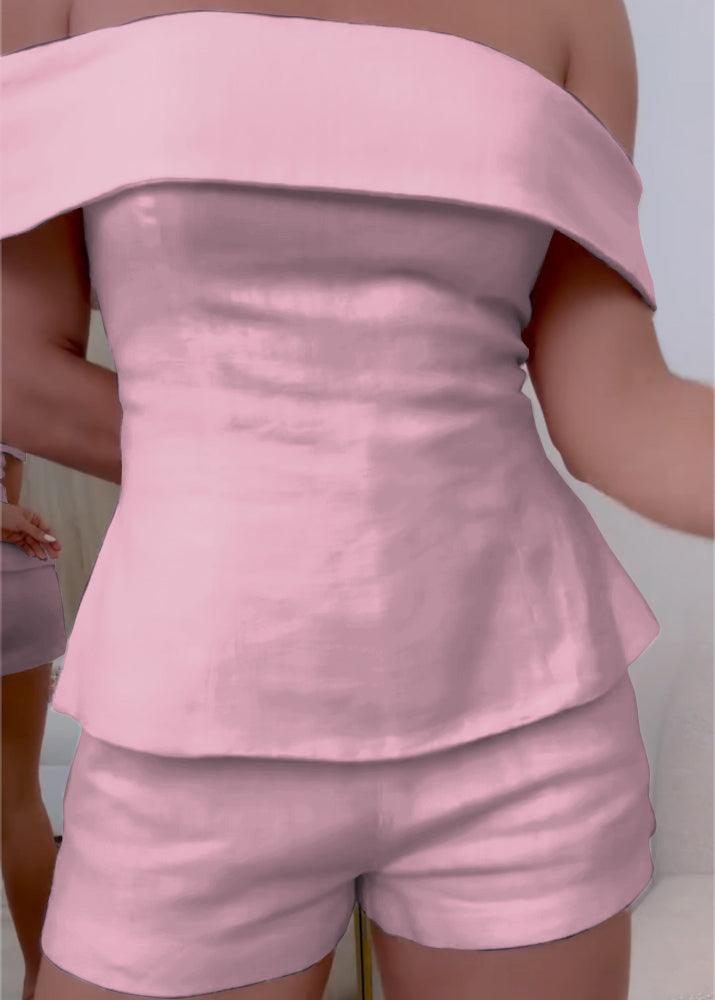 Talia™ | Off-Shoulder Linen Set