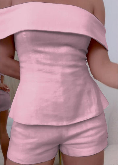 Talia™ | Off-Shoulder Linen Set