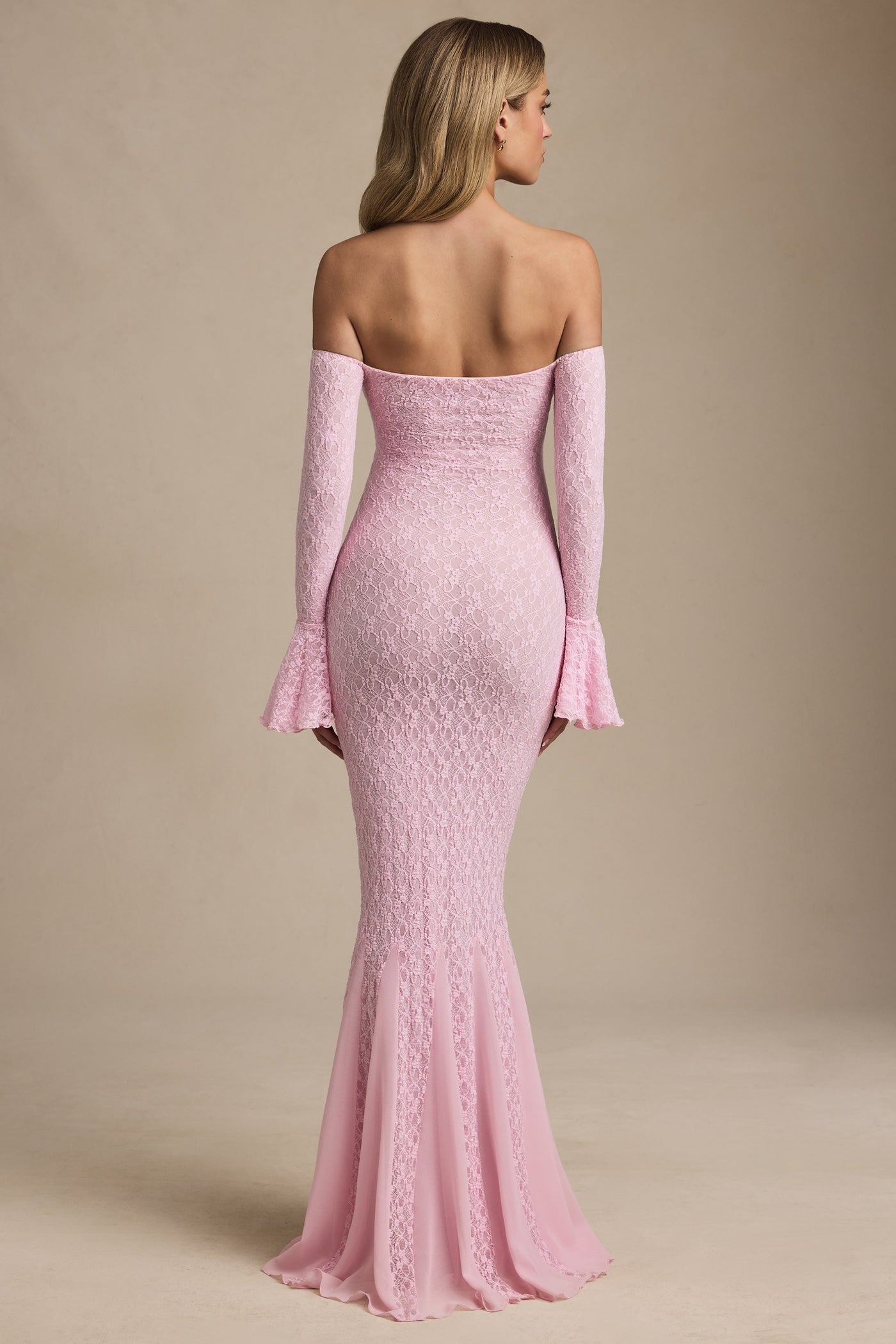 Celeste™ | Off-Shoulder Lace Maxi Dress