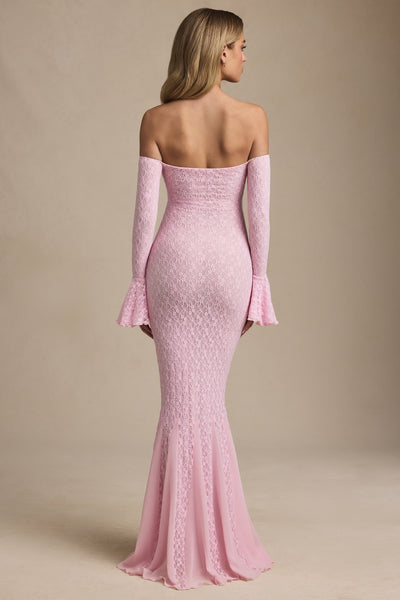Celeste™ | Off-Shoulder Lace Maxi Dress